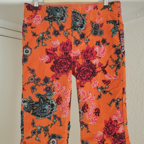 Free People Printed Pull On Cords Flare Pant - Picture 8 of 8